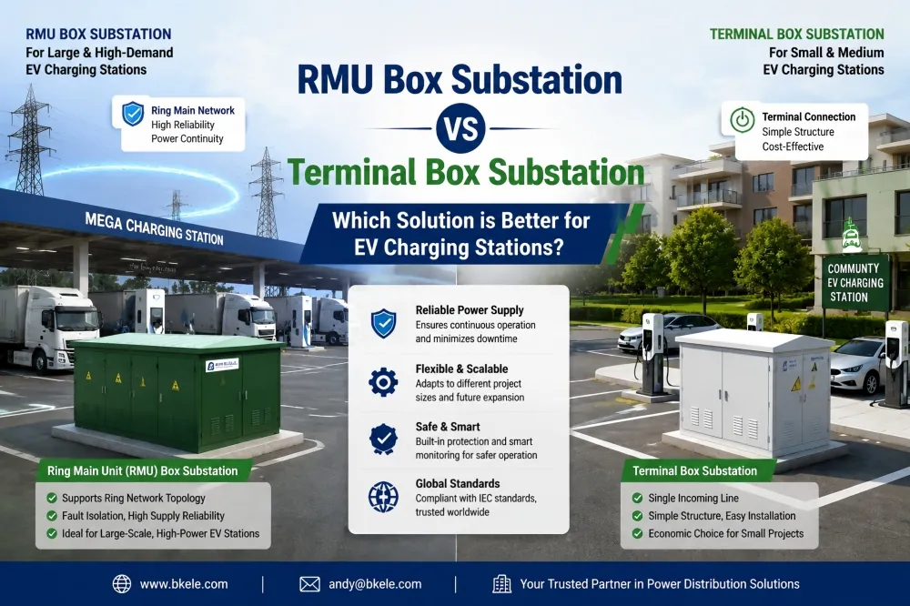 How to Choose Between Ring Main Unit Substation and Terminal Substation for EV Charging Stations?