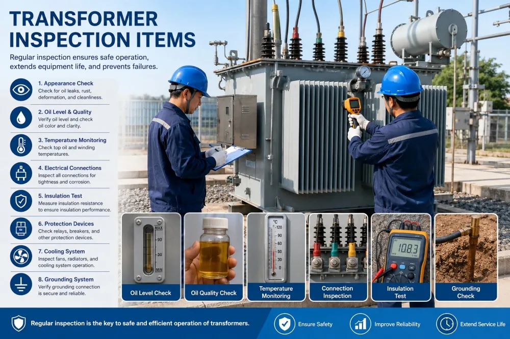 Transformer Inspection Checklist: Key Items for Safe and Reliable Operation