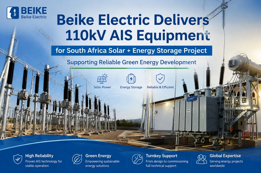 Beike Electric Delivers 110kV AIS Equipment for South Africa Solar + Energy Storage Project, Supporting Reliable Green Energy Development