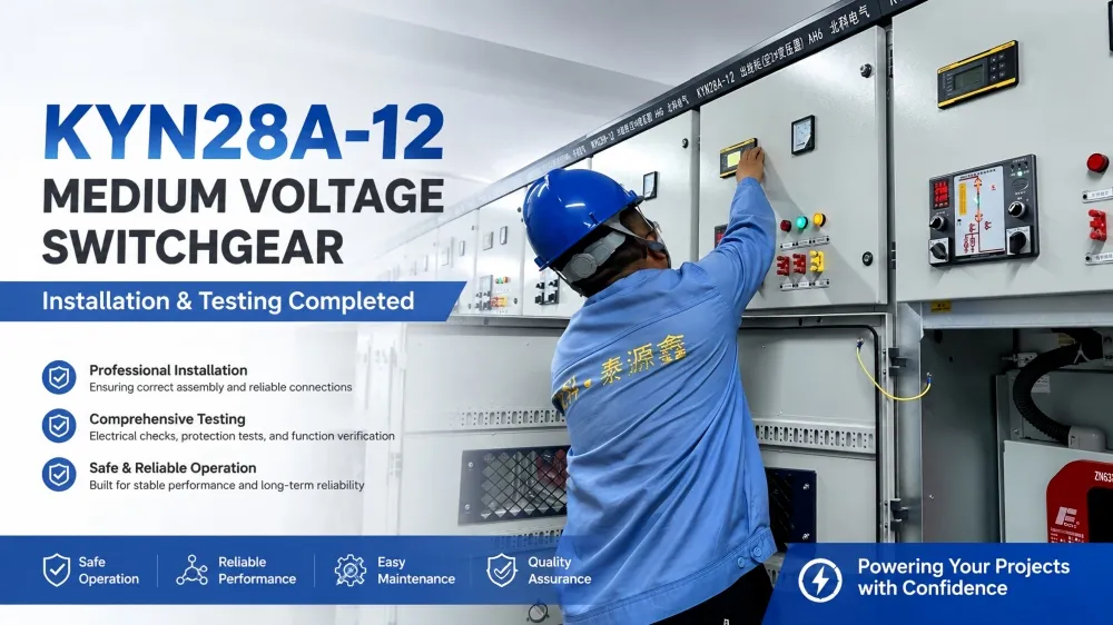 KYN28A-12 Medium Voltage Switchgear Installation and Testing