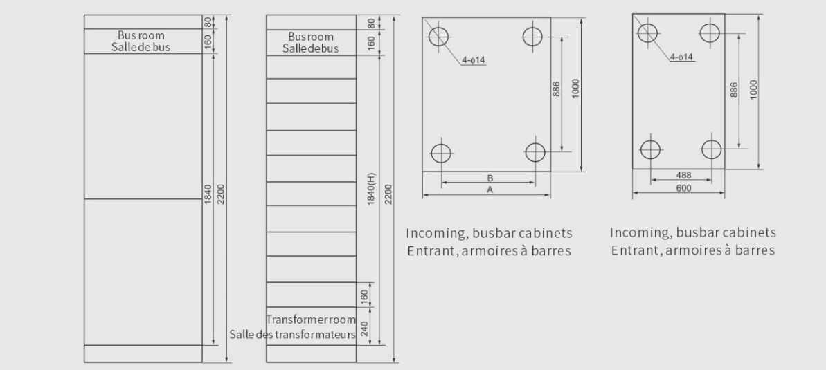 GCK Low Voltage Withdrawable Switchgear Complete Switchgear Sets
