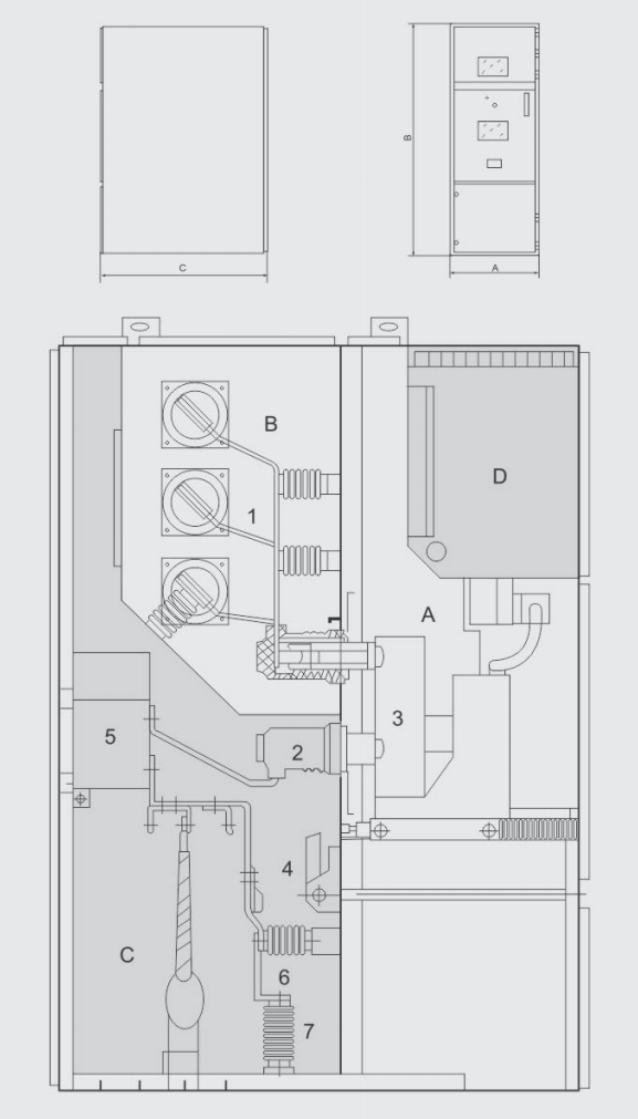 KYN28A-12(GZS1) Armored Removable AC Metal-enclosed Switchgear